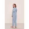 Kid's Recycled Boucle Hoodie & Jogger Set, WEDGEWOOD BLUE - Mixed Apparel Set - 2