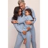 Kid's Recycled Boucle Hoodie & Jogger Set, WEDGEWOOD BLUE - Mixed Apparel Set - 3