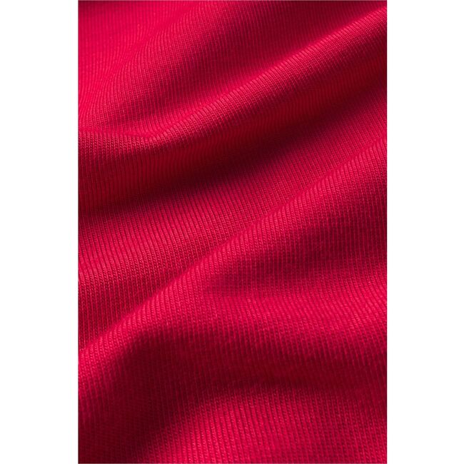 Kids TENCEL™ Modal Unisex Long PJ Set, HAUTE RED/IVORY - Pajamas - 4