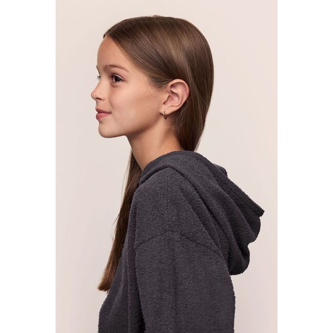 Kid's Recycled Boucle Hoodie & Jogger Set, GRAPHITE - Mixed Apparel Set - 3