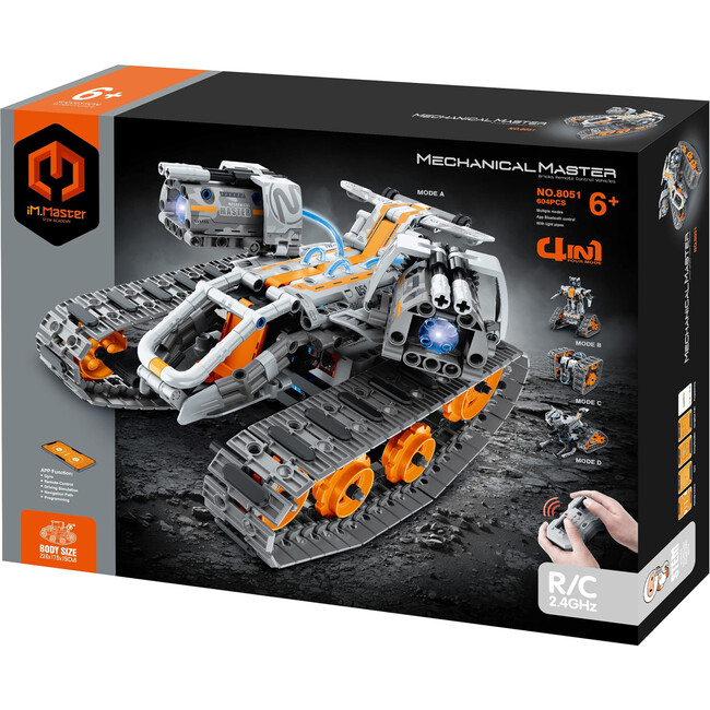iM.Master STEM Academy: Mechanical Master - R/C 4-In-1: Tank Robot - 604pcs