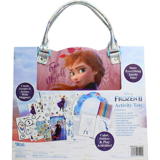 Frozen 2 Activity Tote w/ 20 Activity Pages, 4 Sticker Pages, 10 Markers - Activities - 8