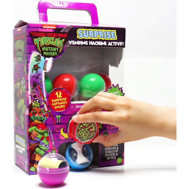 Tara Toy: Surprise Vending Machine Activity: TMNT - 12 Surprise Capsules - Games - 4