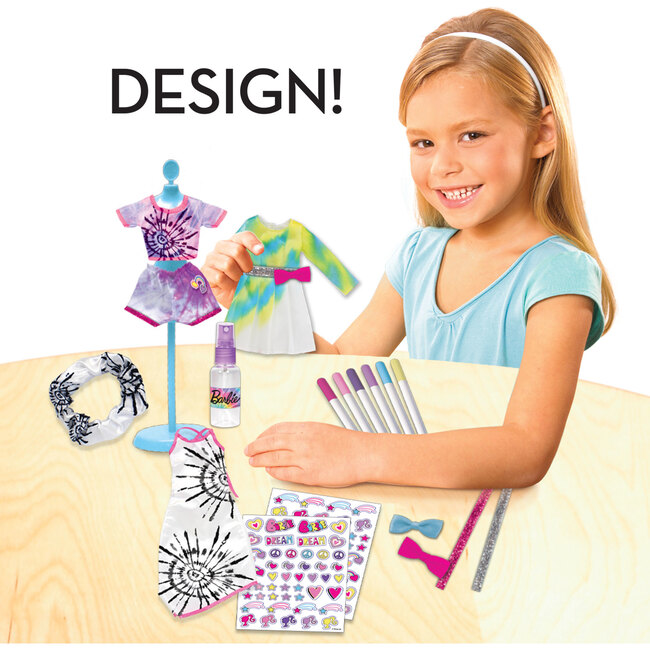 Barbie Tie-Dye Be A Real Fashion Designer Doll Clothes Designing Kit - Arts & Crafts - 2
