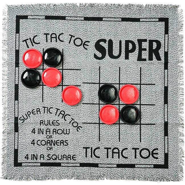 3-In-1 Game Set: Giant Checkers, Tic Tac Toe - Outdoor Games - 2