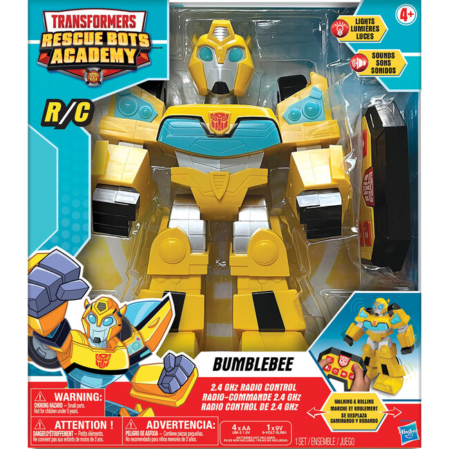 Transformers Rescue Bots Academy: 12" RC Robot - Bumblebee - Remote Control - 1