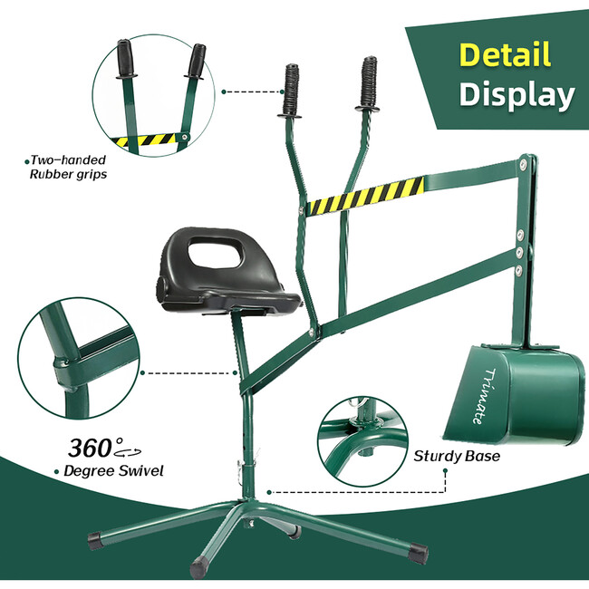Trimate: Sandbox Excavator - Hunter Green - Outdoor Games - 3