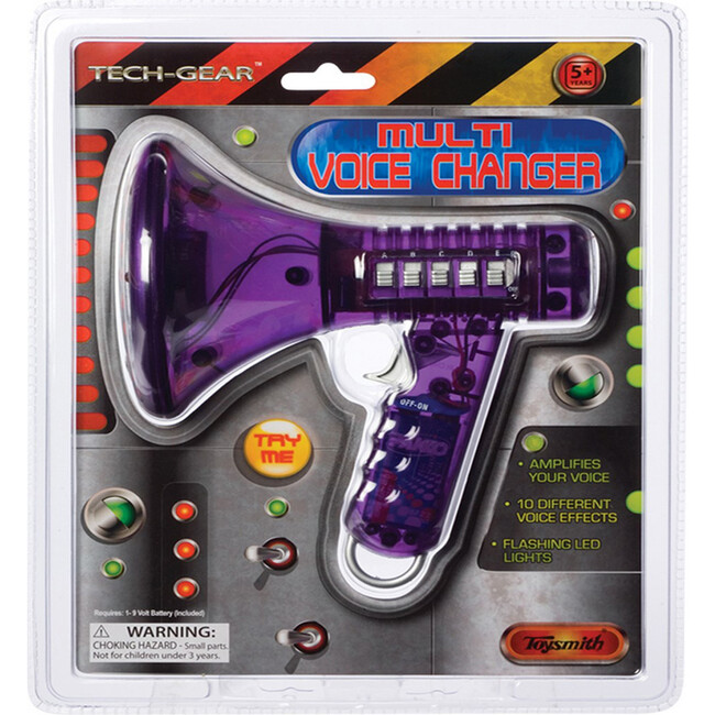 Toysmith Tech Gear Multi Voice Changer, Amplifies Voice With 8 Different Voice Effects (Color May Vary) - STEM Toys - 2
