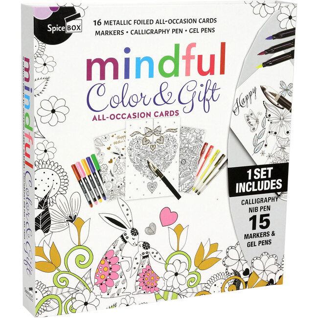 Sketch Plus: Mindful Color & Gift All-Occasion Cards Kit - Activities - 1