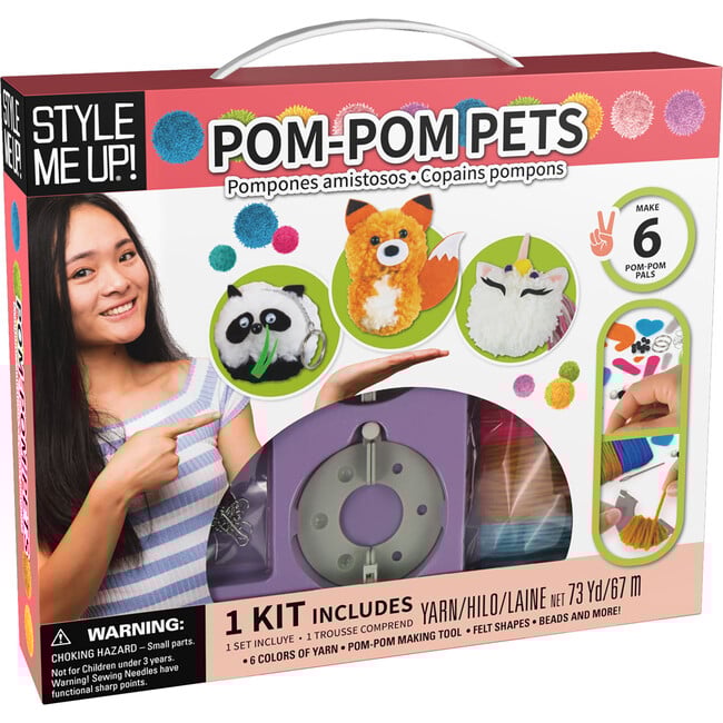 Pom Pom Pets Kids Yarn Crafting Kit - Craft Kits - 1