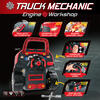 Truck Mechanic Engine Workshop (Red) - Cool Take Apart and Rebuild Engine with Remote Control Car Key - Transportation - 5