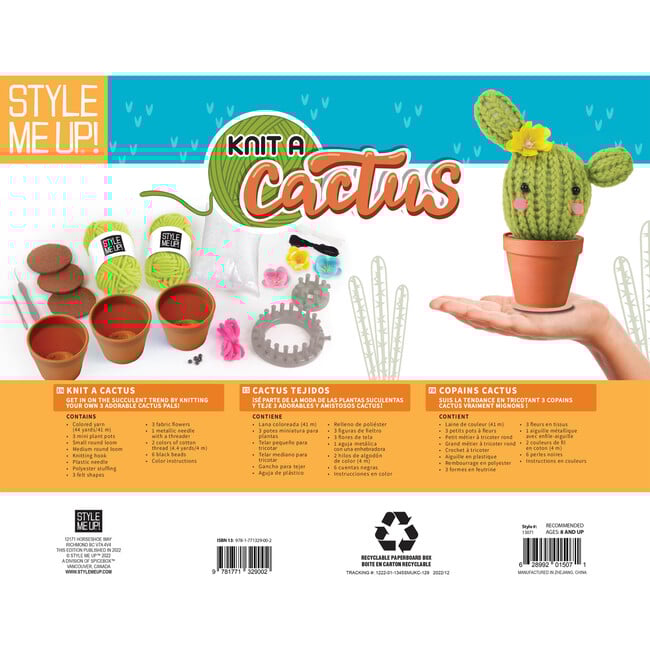 Knit a Cactus Kids Craft Set - Craft Kits - 5