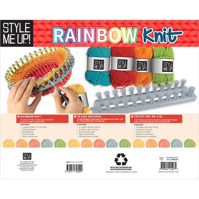 Rainbow Knitting Kids Craft Kit - Craft Kits - 5