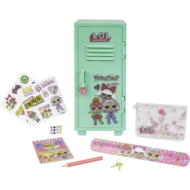 LOL Surprise: Fashionista Locker - Green Locker With Lock - Arts & Crafts - 1