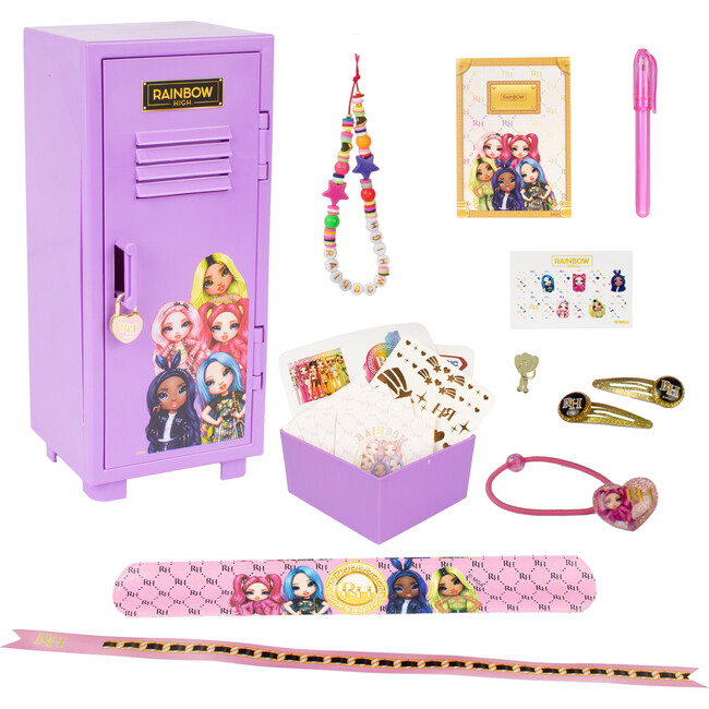 Rainbow High: Shopper Locker - Purple Locker With Lock - Arts & Crafts - 1