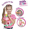Scribble Me Friends: Unicorn - Pink & Green - Soft Plush Magical Animal - Plush - 3