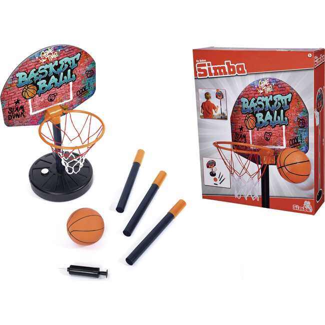 Simba Toys: Basketball Hoop Play Set - Adjustable Hoop Height Up To 63" - Developmental Toys - 3