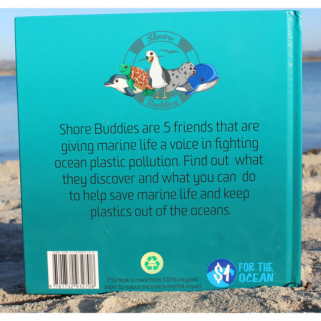 Shore Buddies & the Plastic Ocean Children's Hardcover Picture Book About Plastic Pollution, Kids Ages 3-5 - Books - 2