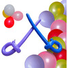 Trimate 100-Pack Long Balloons with Pump - Twisting & Modeling Fun Activity Kit - Play Kits - 3