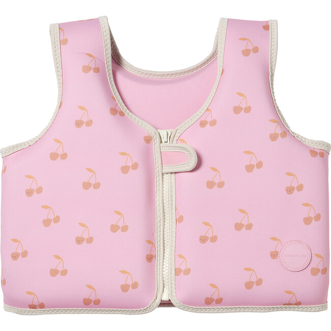 Swim Vest: 3/6, Cotton Candy Cherry Pink - Pool Floats - 1