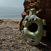 Tube Pool Ring: Cookie The Croc Khaki, Green - Pool Floats - 4 - thumbnail