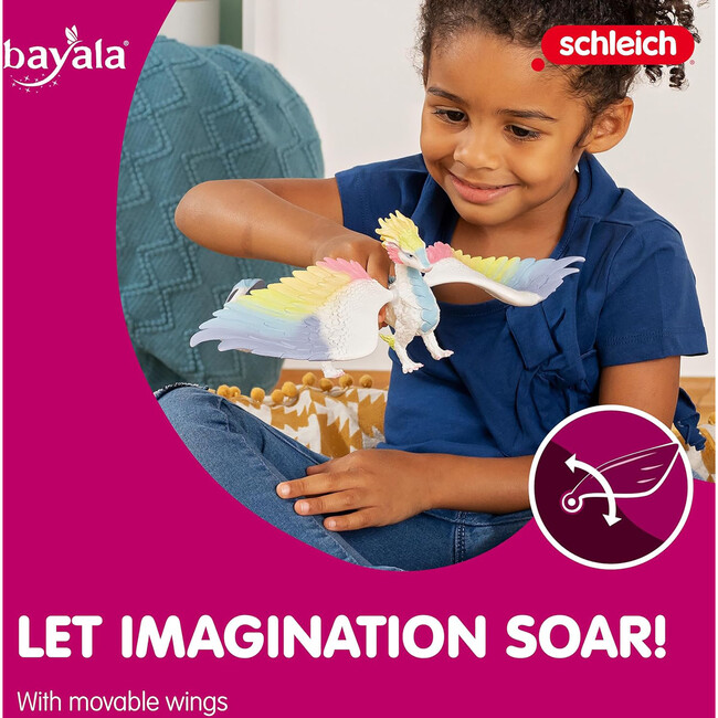 Schleich Bayala: 13" Rainbow Dragon Collectible Figurine - Playsets - 4
