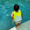 Swim Vest: 3/6 - Salty The Shark, Aqua Neon Yellow - Pool Floats - 5