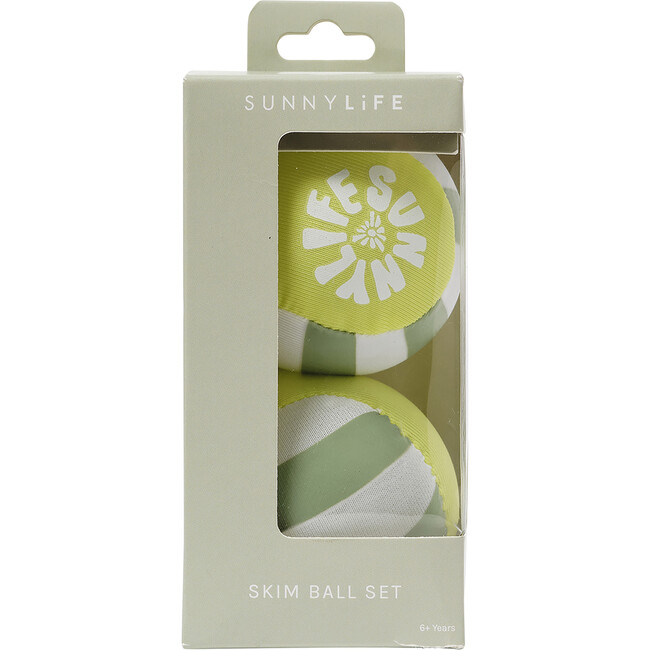 Skim Ball Set: Tides Out, Neon Yellow Stripe Citrus