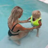Swim Vest: 1/2 - Salty The Shark, Aqua Neon Yellow - Pool Floats - 6 - thumbnail