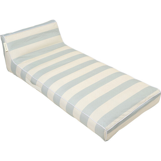 Luxe Lie-On Lounger: Lazy Days, Blue Stripe