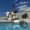 Slim Tube Pool Ring, Rustico Driftwood Stripe - Pool Floats - 6