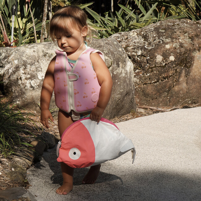 Kids Wet Bag: Melody the Mermaid, Neon Pink - Water Toys - 4