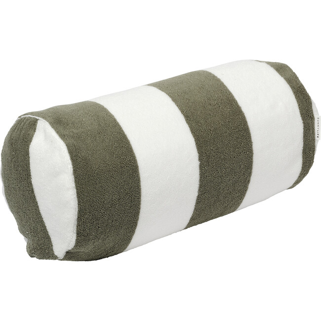 Inflatable Beach Pillow: The Vacay, Olive Stripe