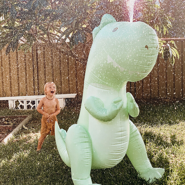 Inflatable Sprinker: Giant Surfing Dino, Green - Water Toys - 3