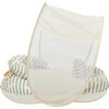 Interactive Baby Float: Duck, Sage Stripe - Pool Floats - 4 - thumbnail