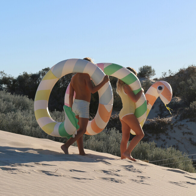 Giant Inflatable Noodle: Poolside, Sorbet Stripe - Pool Floats - 6
