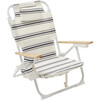 Deluxe Beach Chair: Casa Fes, Black Stripe - BEACH TOYS - 1 - thumbnail