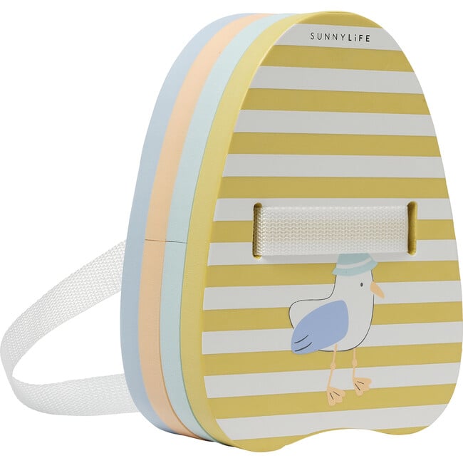 Bubble Back Float: Sid The Seagull, Mustard Stripe - Pool Floats - 1