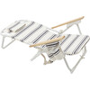 Deluxe Beach Chair: Casa Fes, Black Stripe - BEACH TOYS - 4 - thumbnail