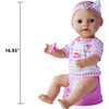 Newborn Baby: Drink & Wet - 8pc Pink - 17" Doll - Dolls - 3