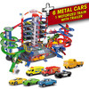 Dickie Toys - Majorette Super City Garage Playset with 6 Die-Cast Cars - Transportation - 6