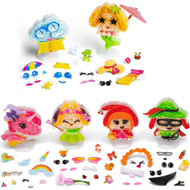 Rainbow Loom: Loomies Fairy Tale Figurines 2 PK Bundle: 4 Character & 2 Character Kits
