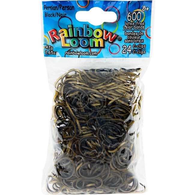 Rainbow Loom Persian Black High Quality Rubber Bands - Arts & Crafts - 1