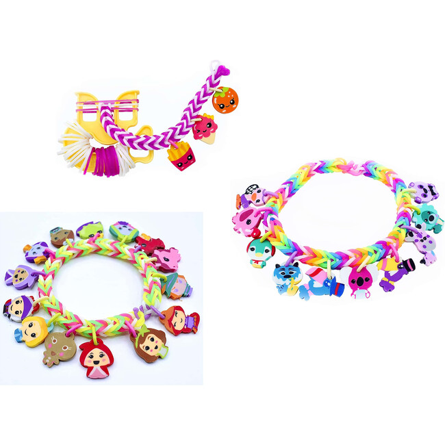 Rainbow Loom: Loomi-Pals Collectible 4 PK Bundle: Zoo, Dino, Fairy, Food