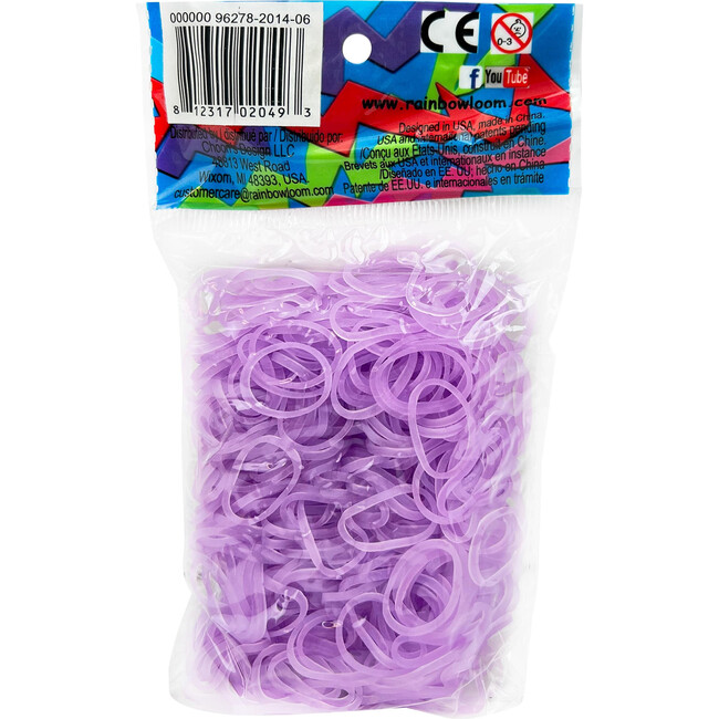 Rainbow Loom Electric Purple Glow High Quality Rubber Bands - Arts & Crafts - 1