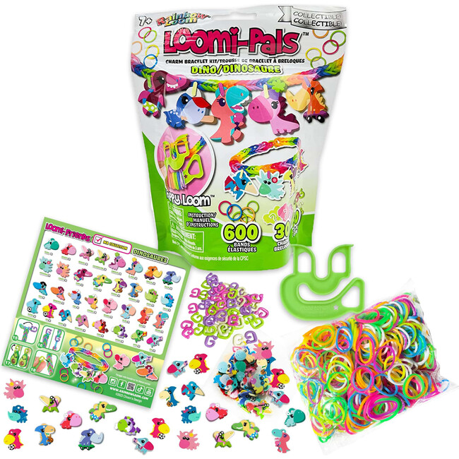 Rainbow Loom: Loomi-Pals Collectible 4 PK Bundle: Zoo, Dino, Fairy, Food - Arts & Crafts - 4