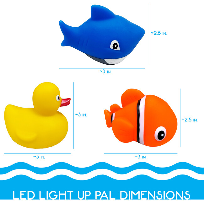 LED Light Up: Pal - Asstd Duck, Whale, Fish - Pool Toys - 4