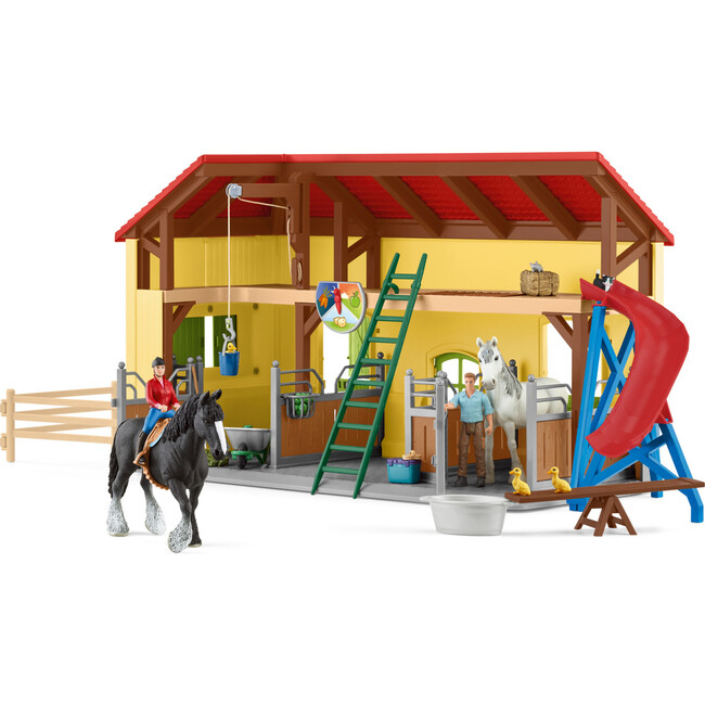 Schleich Farm World: Horse Stable Playset, 82 Pieces