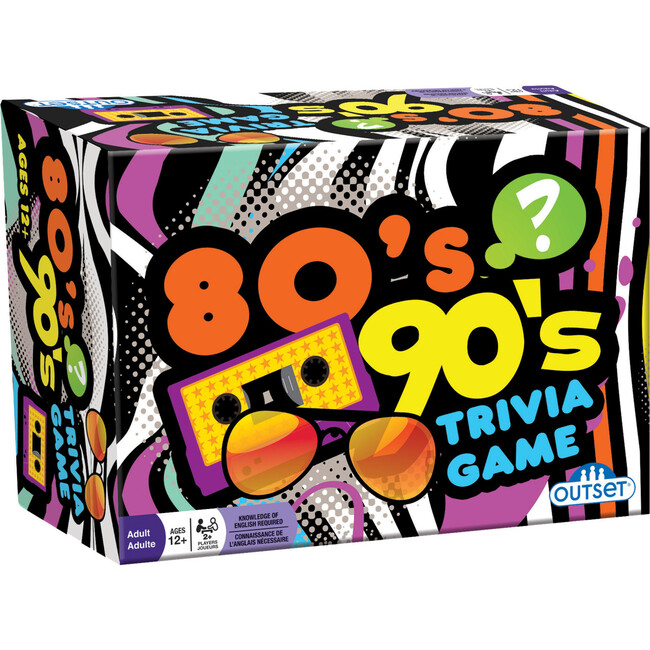Outset Media 80's & 90's Trivia Board Game - Board Games - 1