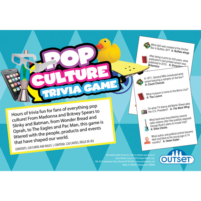 Pop Culture Trivia Family Game - Board Games - 3